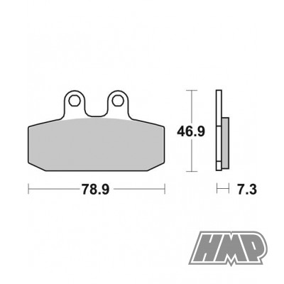 Pastilhas travão APRILIA ETX / MX / RED ROSE / TUAREG / CAGIVA / FANTIC / GARELLI / GILERA / HONDA 125 CRM / MTX / NSR / NX / RTV / XL / MOTO-GUZZI / MORINI / SACHS / SIMSON / 588HF - SBS